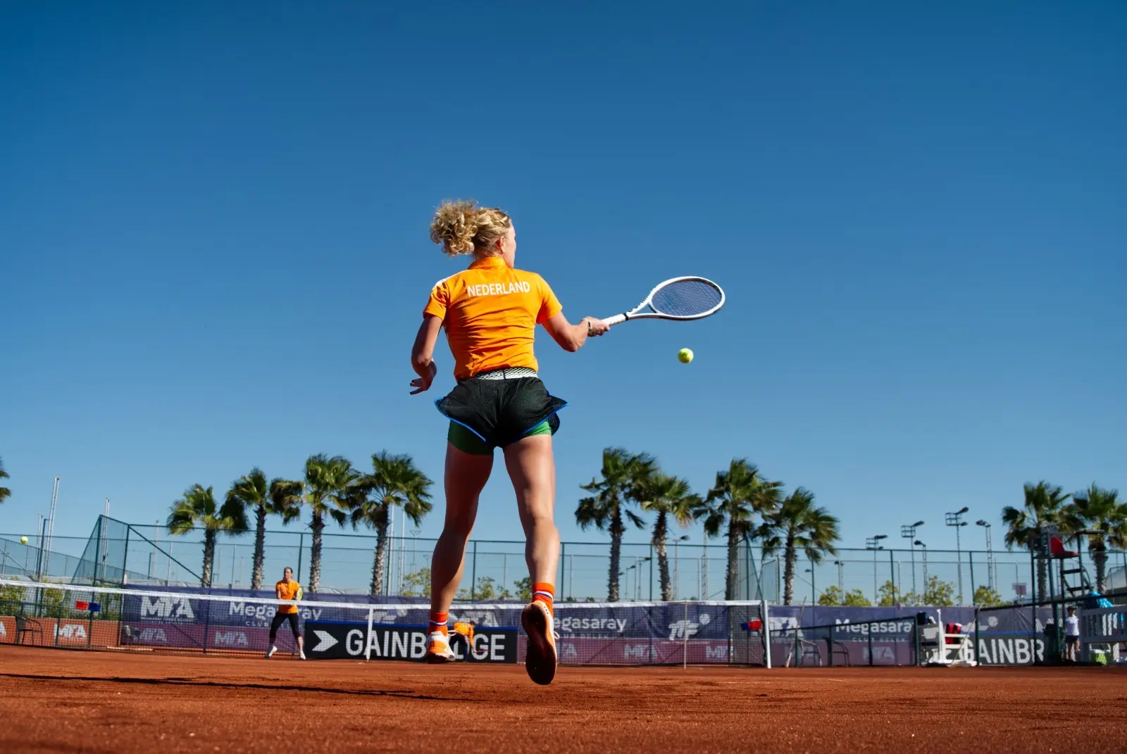 Lexie Stevens in actie voor Nederland